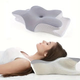Almohada Cervical Ergonómica Memory Foam 2 en 1 – Diseño Mariposa